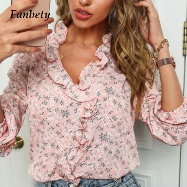 women's blouses & shirts 2021 elegant ladies office ruffled women vintage floral print blouse spring autumn v-neck long sleeve blusas, White
women's blouses & shirts 2021 elegant ladies office ruffled women vintage floral print blouse spring autumn v-neck long sleeve blusas, White