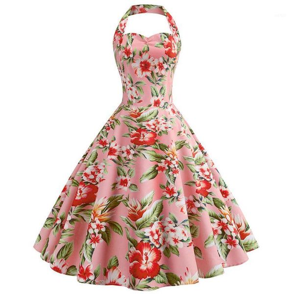 vintage dress 50s 60s floral print sleeveless dress summer halter party rockabilly swing plus size robe femme1, Black;gray
vintage dress 50s 60s floral print sleeveless dress summer halter party rockabilly swing plus size robe femme1, Black;gray