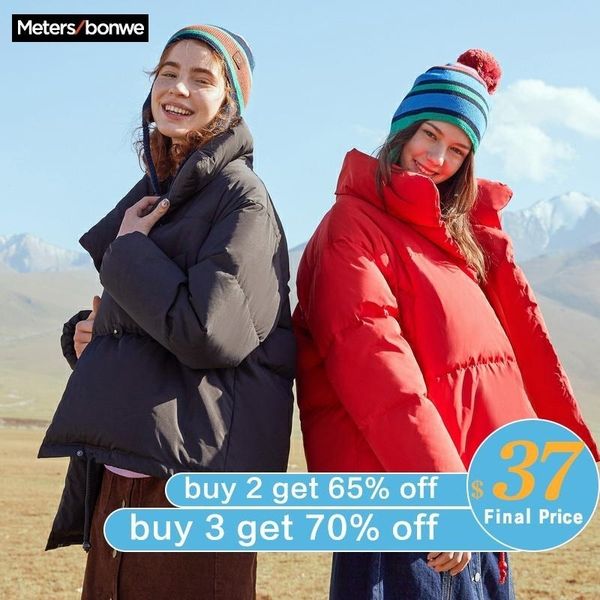 metersbonwe warm down jacket women winter warm 90% white duck down female coat winter women's down coat 738765 201030, Black
metersbonwe warm down jacket women winter warm 90% white duck down female coat winter women's down coat 738765 201030, Black