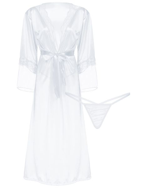 women bathrobe bride bridesmaid wedding white robe set lace trim sleepwear casual home clothes nightwear, Black;white
women bathrobe bride bridesmaid wedding white robe set lace trim sleepwear casual home clothes nightwear, Black;white