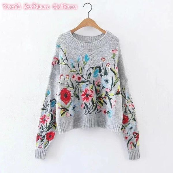 youth defines culture korean autumn winter fashion new solid color round collar full sleeve loose embroidered sweater women1, White;black
youth defines culture korean autumn winter fashion new solid color round collar full sleeve loose embroidered sweater women1, White;black