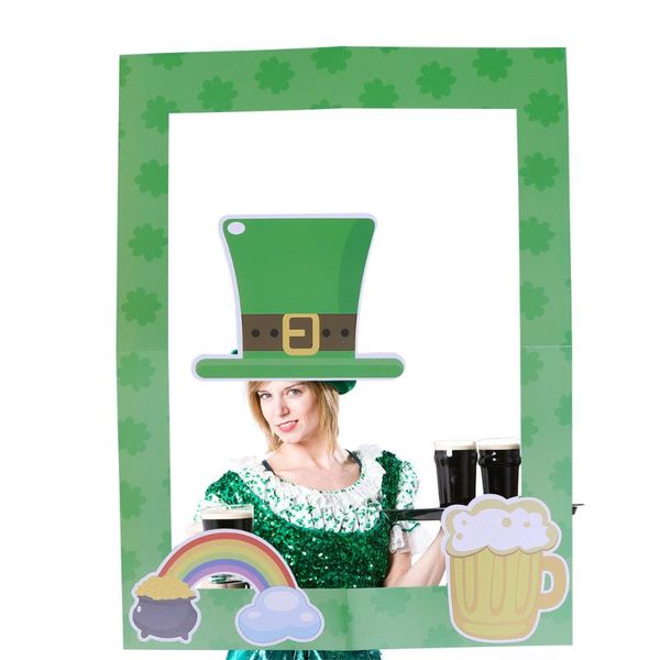 frames st. patrick's day four-leaf picture frame prop selfie props banner decoration for holiday party birthday(green)
frames st. patrick's day four-leaf picture frame prop selfie props banner decoration for holiday party birthday(green)