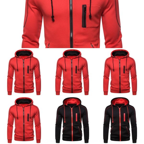 veldu 2019 fall/winter fashion contrast color fashion men's cardigan hooded 2019 fall/winter new contrast color new casual sweater swea, Black
veldu 2019 fall/winter fashion contrast color fashion men's cardigan hooded 2019 fall/winter new contrast color new casual sweater swea, Black