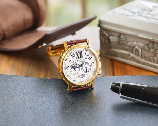 deluxe version of men's watch high-end custom 8219 movement sun moon stars 24 hours display double head design sapphire mirror stainles, Slivery;brown
deluxe version of men's watch high-end custom 8219 movement sun moon stars 24 hours display double head design sapphire mirror stainles, Slivery;brown