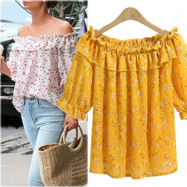 fashion women off shoulder blouses chiffon floral print plus size blusa feminina summer party beach blouse women q2801, White
fashion women off shoulder blouses chiffon floral print plus size blusa feminina summer party beach blouse women q2801, White