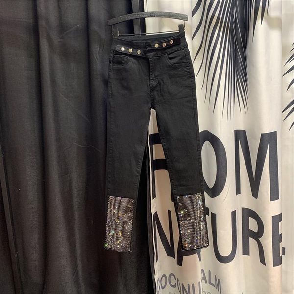 2021 women autumn winter vintage jeans female slim beading high waist pencil pants lady casual loose straight denim trouser d224, Blue
2021 women autumn winter vintage jeans female slim beading high waist pencil pants lady casual loose straight denim trouser d224, Blue