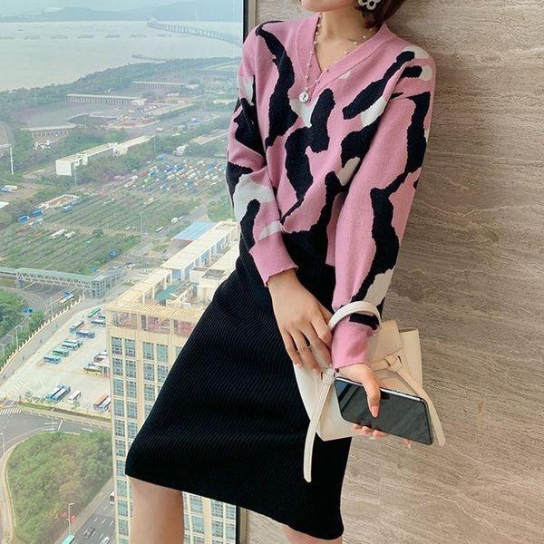 women's knitted sweater assemblies standard leopard knit leotard cleavage pullovers solid elastic on waist up to the knee skirt x25b, Gray
women's knitted sweater assemblies standard leopard knit leotard cleavage pullovers solid elastic on waist up to the knee skirt x25b, Gray
