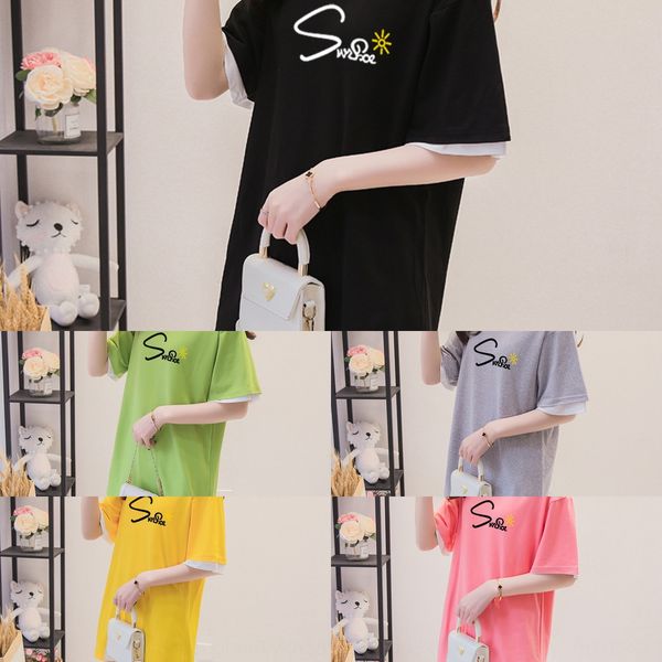 2020 summer korean mid long fake two ins short sleeve korean student female t-shirt t-shirt large gdu9t, White
2020 summer korean mid long fake two ins short sleeve korean student female t-shirt t-shirt large gdu9t, White