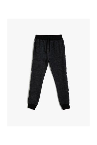 koton kids black men 's sweatpants, Black;blue