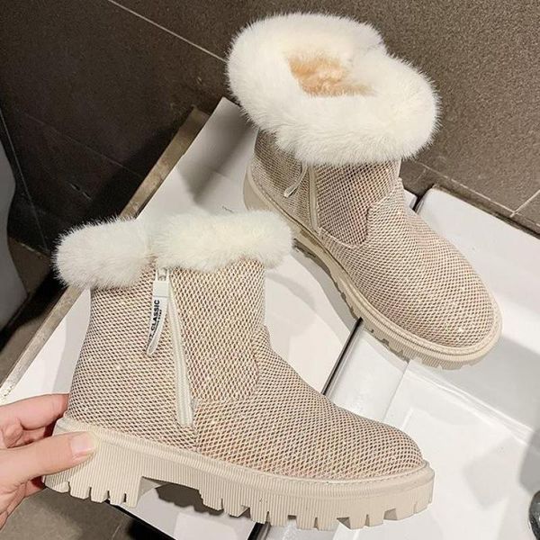 boots 2021 fashion full diamond fur bottom comfortable wild plus velvet short tube motorcycle sequined cloth round toe zipper, Black 
boots 2021 fashion full diamond fur bottom comfortable wild plus velvet short tube motorcycle sequined cloth round toe zipper, Black