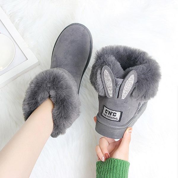 women ankle boots brand winter shoes warm black round toe casual plus size female snow ears boots zapatillas mujer
women ankle boots brand winter shoes warm black round toe casual plus size female snow ears boots zapatillas mujer