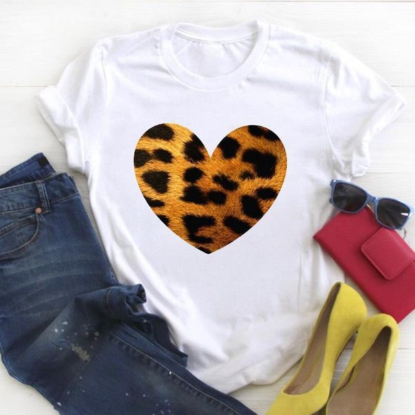 women cartoon leopard love heart print short sleeve ladies summer t tee female shirt clothes tshirt womens graphic t-shirt, White
women cartoon leopard love heart print short sleeve ladies summer t tee female shirt clothes tshirt womens graphic t-shirt, White