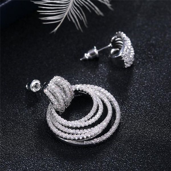 stud luxury multilayer circle zircon earrings temperament fashion personality jewelry for women feature namour charm gift all seasons, Golden;silver
stud luxury multilayer circle zircon earrings temperament fashion personality jewelry for women feature namour charm gift all seasons, Golden;silver