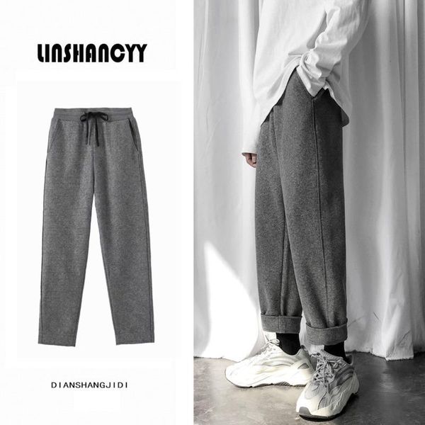 winter thick woolen pants men's warm fashion drawstring casual pants men streetwear wild loose harem mens trousers m-2xl, Black
winter thick woolen pants men's warm fashion drawstring casual pants men streetwear wild loose harem mens trousers m-2xl, Black