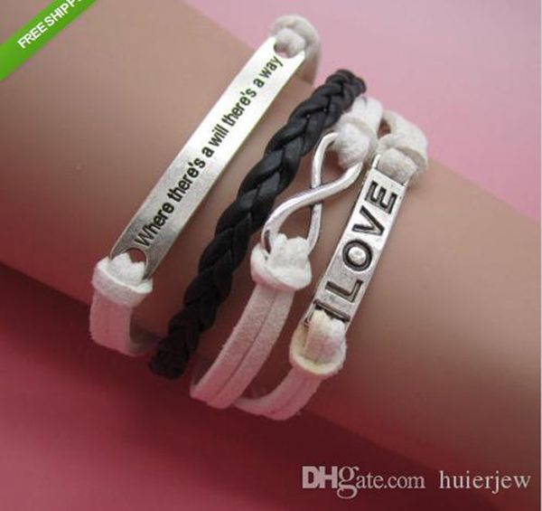 charm bangle bracelets straps jewelry statment personalized leather bracelets pulseras infinity bracelets, Golden;silver
charm bangle bracelets straps jewelry statment personalized leather bracelets pulseras infinity bracelets, Golden;silver