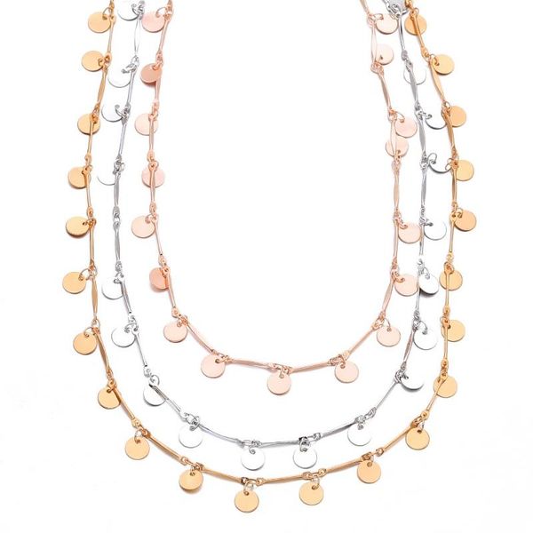 chokers boho femme collier sequins choker multilayer necklace for women charm chain statement bijoux party jewelry 2021, Golden;silver
chokers boho femme collier sequins choker multilayer necklace for women charm chain statement bijoux party jewelry 2021, Golden;silver