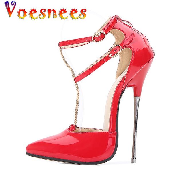 voesnees pumps nightclub steel tube dance women shoes metal heel large size high heels hollowed sandals double wrist strap, Black
voesnees pumps nightclub steel tube dance women shoes metal heel large size high heels hollowed sandals double wrist strap, Black