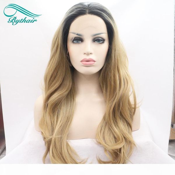 bythair black to light brown two tones ombre hair body wave lace front synthetic wigs heat resistant fiber wig
bythair black to light brown two tones ombre hair body wave lace front synthetic wigs heat resistant fiber wig