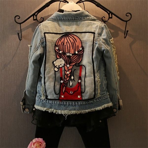 new kids clothes children girls jackets cool kid long sleeves turn-down collar buttons coats pocket girl pattern denim outerwear c1012, Blue;gray
new kids clothes children girls jackets cool kid long sleeves turn-down collar buttons coats pocket girl pattern denim outerwear c1012, Blue;gray