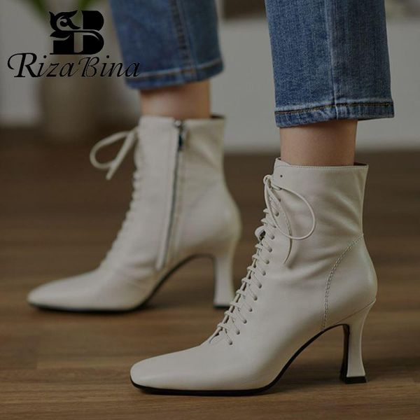 boots rizabina real leather size 33-42 women ankle cross strap zipper shoes thick high heel square toe warm footwear, Black
boots rizabina real leather size 33-42 women ankle cross strap zipper shoes thick high heel square toe warm footwear, Black