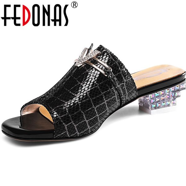 fedonas concise rhinestone genuine leather women sandals peep toe strange heels pumps 2020 summer prom party basic shoes woman 0928, Black
fedonas concise rhinestone genuine leather women sandals peep toe strange heels pumps 2020 summer prom party basic shoes woman 0928, Black