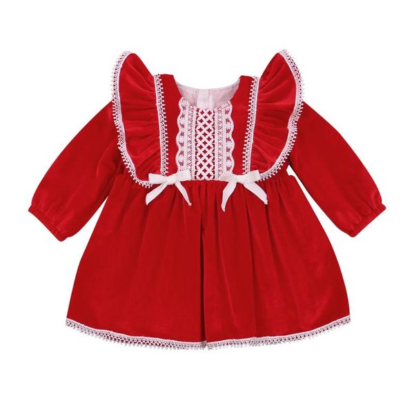 girl's dresses christmas infant baby girl kids red princess dress lace ruffles long sleeve bowknot a-line party wear for girls 0-4years, Red;yellow
girl's dresses christmas infant baby girl kids red princess dress lace ruffles long sleeve bowknot a-line party wear for girls 0-4years, Red;yellow