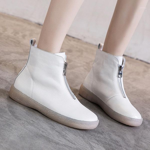 2020 women's genuine leather ankle winter boots for women warm cotton zipper boots retro shoes woman western handmade footwear1, Black
2020 women's genuine leather ankle winter boots for women warm cotton zipper boots retro shoes woman western handmade footwear1, Black