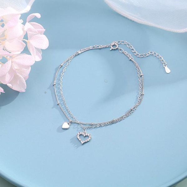 anklets kofsac korean 925 sterling silver anklet for women fashion zircon heart double chain foot ankle accessories beach party jewelry, Red;blue
anklets kofsac korean 925 sterling silver anklet for women fashion zircon heart double chain foot ankle accessories beach party jewelry, Red;blue