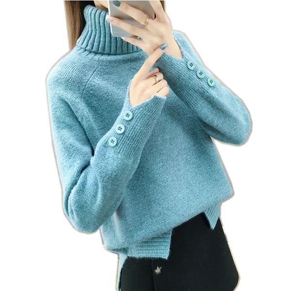 2021 new fashion button spring solid mesh woman's soft jumper women's sweater rrk1, White;black
2021 new fashion button spring solid mesh woman's soft jumper women's sweater rrk1, White;black