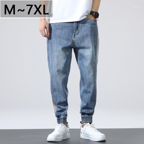 fashion patchwork ripped men's jeans boys loose casual splice ankle-length harem pants jeans loose trousers large size -7xl1, Blue
fashion patchwork ripped men's jeans boys loose casual splice ankle-length harem pants jeans loose trousers large size -7xl1, Blue