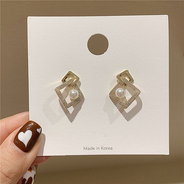 trendy women dangle earrings korea simple square geometry earrings new fashion female for girl jewelry, Silver
trendy women dangle earrings korea simple square geometry earrings new fashion female for girl jewelry, Silver