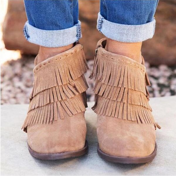 2020 new cross-border large size foreign trade womens shoes autumn and winter new fashion cross tassel side zipper pointed square heel shoes, Black
2020 new cross-border large size foreign trade womens shoes autumn and winter new fashion cross tassel side zipper pointed square heel shoes, Black