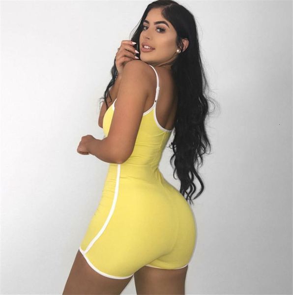 women stretch romper clothes set summer fitness pajamas tracksuit backless sling contrast color jumpsuit playsuit shorts, Black;white
women stretch romper clothes set summer fitness pajamas tracksuit backless sling contrast color jumpsuit playsuit shorts, Black;white