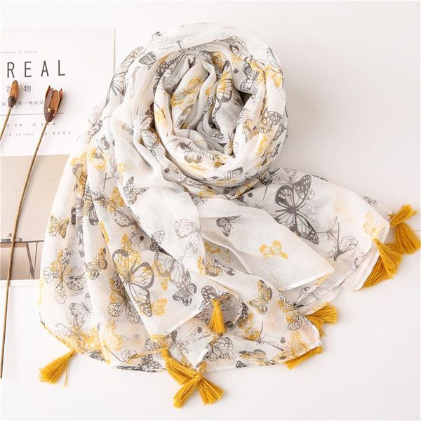 2020 new butterfly print tassel scarves shawls long women soft animal print wrap scarf hijab ing, Blue;gray
2020 new butterfly print tassel scarves shawls long women soft animal print wrap scarf hijab ing, Blue;gray