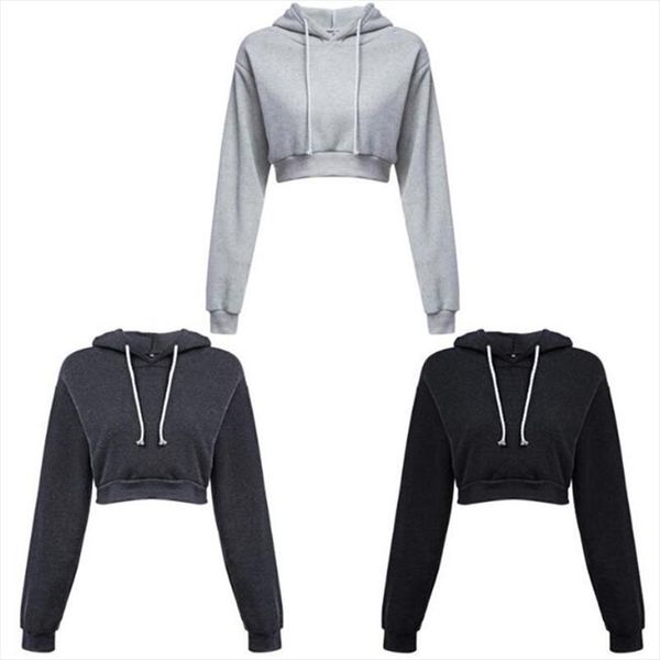 ladies solid slim crop 2020 sweatshirts autumn hooded long sleeve hooded pullovers women casual drawstring hoodie pullovers, Black
ladies solid slim crop 2020 sweatshirts autumn hooded long sleeve hooded pullovers women casual drawstring hoodie pullovers, Black