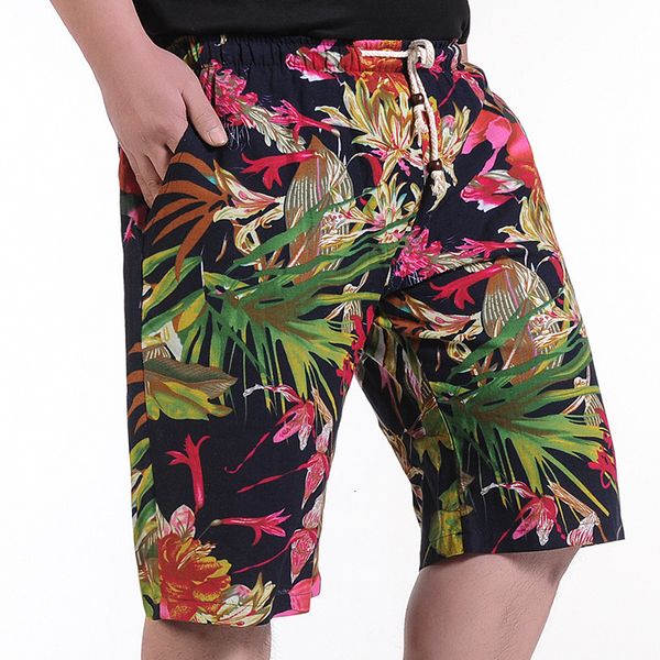 men's summer linen men large new fashion male loose beach floral casual shorts size 8xl, White;black
men's summer linen men large new fashion male loose beach floral casual shorts size 8xl, White;black