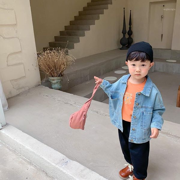 jackets children 2021 autumn denim jacket boys girls fashion korean lapel coat1, Blue;gray
jackets children 2021 autumn denim jacket boys girls fashion korean lapel coat1, Blue;gray