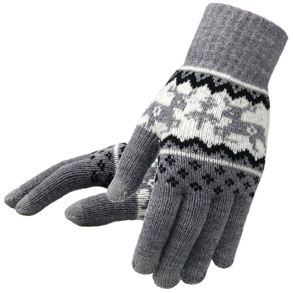knitted winter fashion full finger mittens soft christmas deer pattern touch screen women knit gloves, Blue;gray
knitted winter fashion full finger mittens soft christmas deer pattern touch screen women knit gloves, Blue;gray