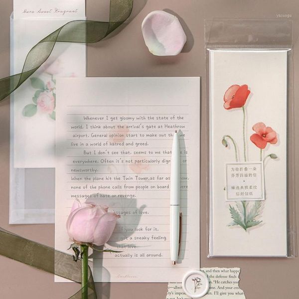 flower pattern letter pad envelopes set 3pcs envelope + 3 sheets paper letter message greeting card paper stationary gift1
flower pattern letter pad envelopes set 3pcs envelope + 3 sheets paper letter message greeting card paper stationary gift1