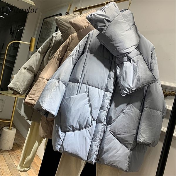 fitaylor new with scarf duck down coat winter jacket women loose warm parkas female medium long down jacket 201209, Black
fitaylor new with scarf duck down coat winter jacket women loose warm parkas female medium long down jacket 201209, Black