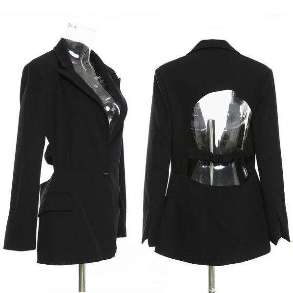 asymsay women black backless blazer new long sleeve loose fit jacket fashion spring autumn hollow out blazer for women al17771, White;black
asymsay women black backless blazer new long sleeve loose fit jacket fashion spring autumn hollow out blazer for women al17771, White;black