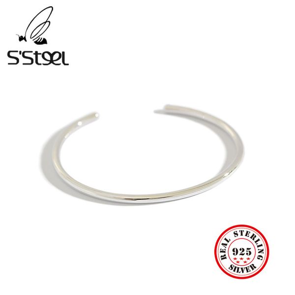 s'steel 990 sterling silver bangle for women minimalist bracelet femme argent 925 v ritable regalos para mujer bijoux 2019 gift q1118, Black
s'steel 990 sterling silver bangle for women minimalist bracelet femme argent 925 v ritable regalos para mujer bijoux 2019 gift q1118, Black