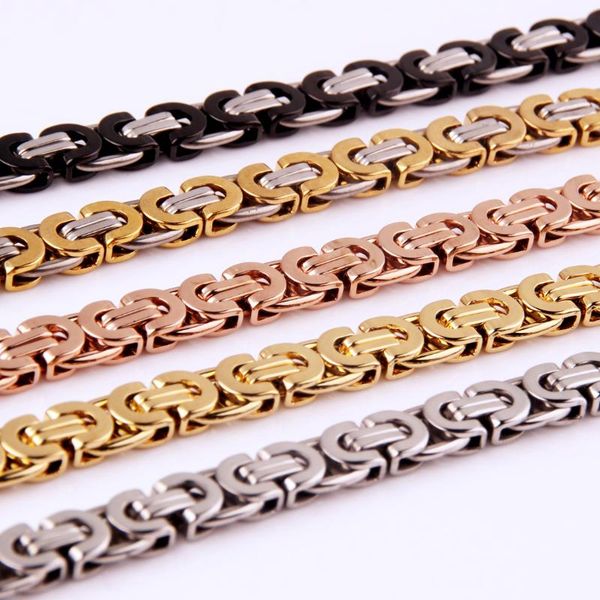 chains custom size 7"-32" 6mm 8mm 11mm gold color chain byzantine or bracelet stainless steel boys mens necklace jewelry, Silver
chains custom size 7"-32" 6mm 8mm 11mm gold color chain byzantine or bracelet stainless steel boys mens necklace jewelry, Silver