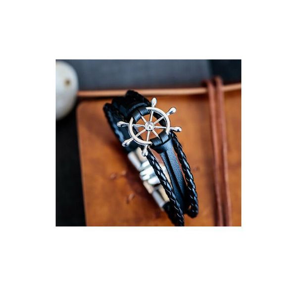 fashion black personality rudder braid bracelet men's leather accessories fashi qylsme
fashion black personality rudder braid bracelet men's leather accessories fashi qylsme