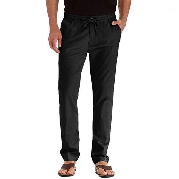running pants men's casual straight linen breathable loose mid long solid color trousers sport male clothing 2021 1, Black;blue
running pants men's casual straight linen breathable loose mid long solid color trousers sport male clothing 2021 1, Black;blue