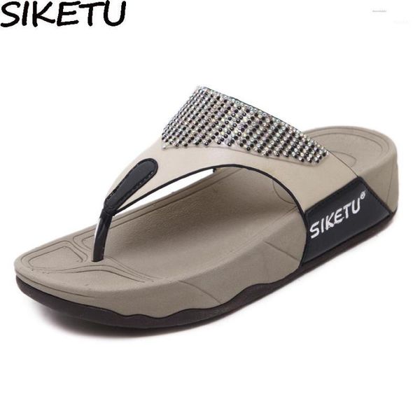 siketu casual women slippers thong sandals flip flops summer beach shoes woman rhinestone comfortable soft thick bottom heels1, Black
siketu casual women slippers thong sandals flip flops summer beach shoes woman rhinestone comfortable soft thick bottom heels1, Black
