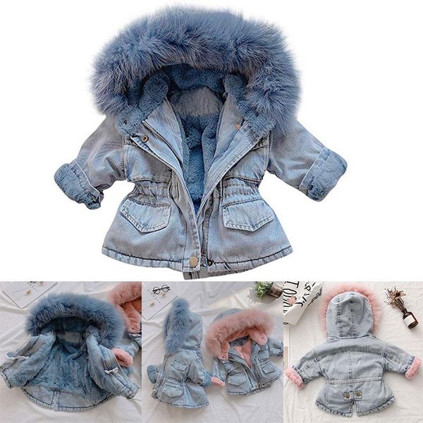 children kids denim hooded coat jackets warm long sleeve thicken for winter outdoor -opk, Black;brown
children kids denim hooded coat jackets warm long sleeve thicken for winter outdoor -opk, Black;brown