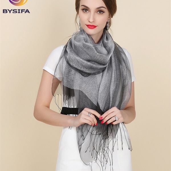 new elegant organza silk scarf shawl fashion 100% mulberry silk silver grey female long scarves autumn winter ladies tassel cape y201024, Blue;gray
new elegant organza silk scarf shawl fashion 100% mulberry silk silver grey female long scarves autumn winter ladies tassel cape y201024, Blue;gray