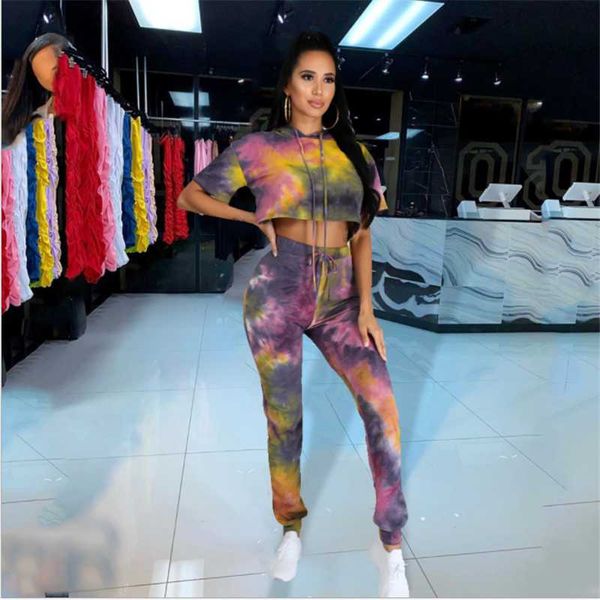gym clothing 2021 fashion trend women two-piece clothes outfit tie-dyed printed pattern short sleeve hooded crop long pants tracksuits, White;black
gym clothing 2021 fashion trend women two-piece clothes outfit tie-dyed printed pattern short sleeve hooded crop long pants tracksuits, White;black