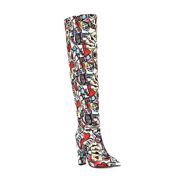 boots european and american style floral fabric solid color high-tube over-the-knee high-heeled women's shoes pointed thick heels, Black
boots european and american style floral fabric solid color high-tube over-the-knee high-heeled women's shoes pointed thick heels, Black
